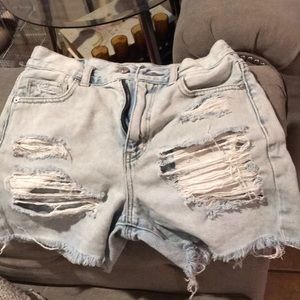Denim shorts